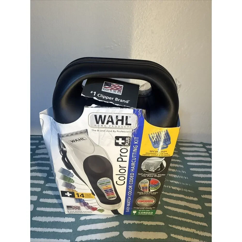 Wahl Color Pro Plus Haircut Clipper Kit - Black/Silver